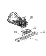 52129090AC - Engine Mounting: Transmission Crossmember for Mopar Image