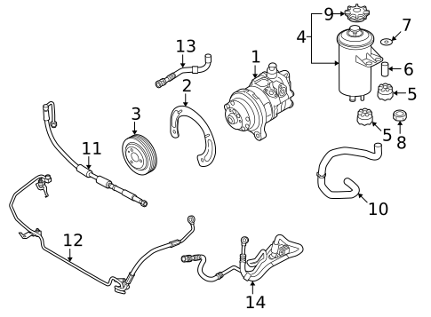 Pump & Hoses for 2011 BMW X6 #0