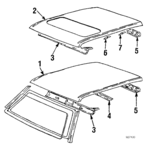 533817111 - Body: Roof Panel for Volkswagen Image