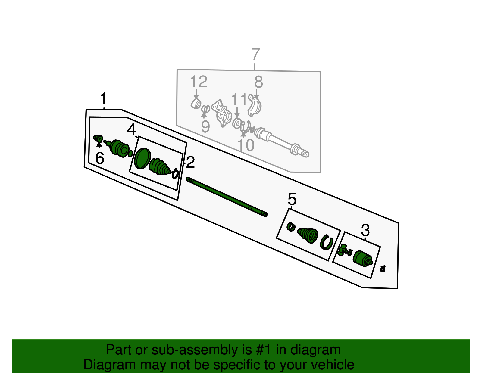 44306-S9V-A51 - Axle Assembly 2005 Honda Pilot | Honda Parts Online