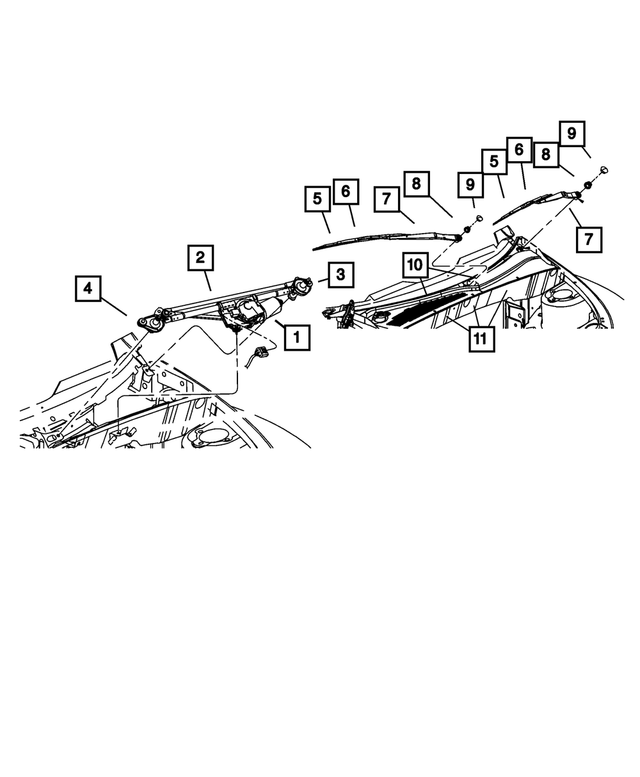 5018430AA - : Wiper Blade, Right for Mopar Image