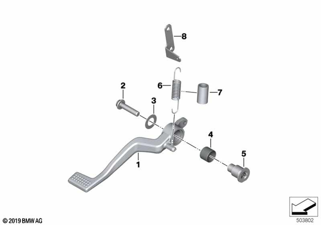 35218404663 - : Bracket for BMW-Motorrad Image