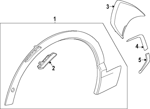 Exterior Trim - Fender for 2025 Chevrolet Blazer EV #0