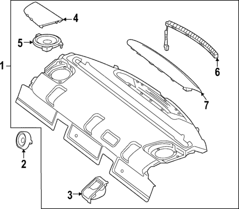 Interior Trim - Rear Body for 2025 Mercedes-Benz C43 AMG #1