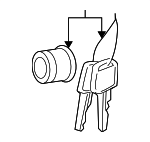 815214JA00 - Body: Lock Cylinder for Hyundai: Entourage Image
