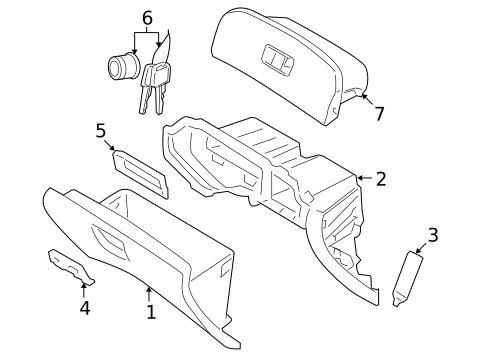 Instrument Panel for 2007 Hyundai Entourage #1