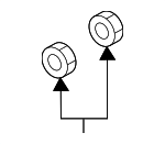 8K0698135 - Body: Master Cylinder Nut for Audi Image