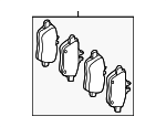 0004205203 - : Disc Brake Pad Set for Mercedes-Benz Image