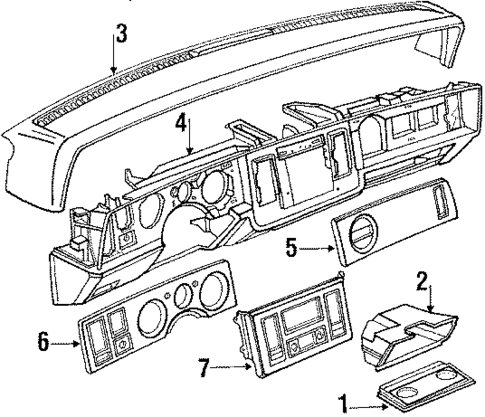 Instrument Panel Components for 1986 Buick LeSabre #0