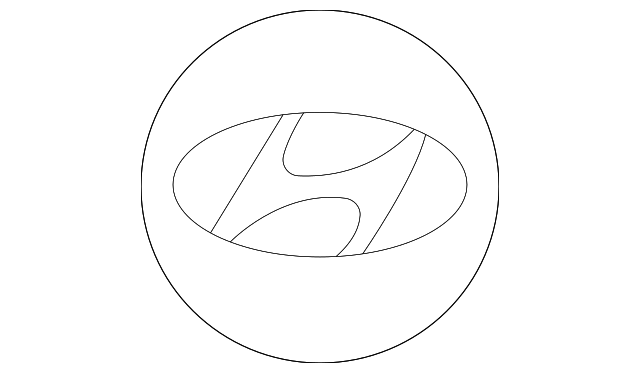 パンフレット 52960-S8200 Genuine Hyundai Center Cap