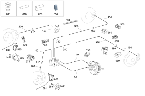 Brake Lines for 2016 Mercedes-Benz C350e #0