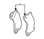95B698151AM - Brakes: Brake Pads for Porsche: Macan Image