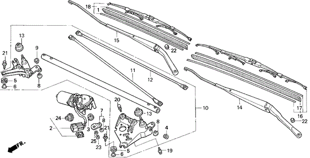 Front Wiper for 1995 Honda Prelude #0