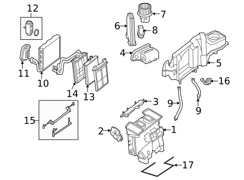 HVAC Case for 2014 Mercedes-Benz C63 AMG #0