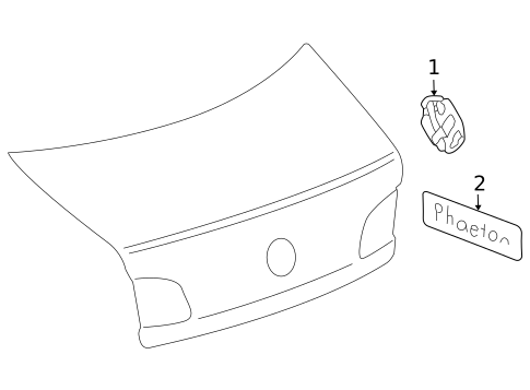 Exterior Trim - Trunk for 2005 Volkswagen Phaeton #0