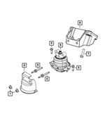 5090026AA - 5.7L Gas; Engine: Engine Mount Heat Shield for Mopar Image