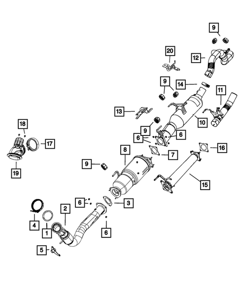 Exhaust System for 2015 Ram 3500 #5