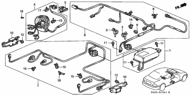 SRS Unit ('99-'03) for 2002 Acura RL #0