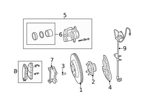Front Brakes for 2008 Dodge Charger #1