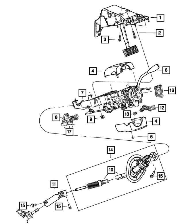 6507599AA - Steering: Hex Head Bolt for Mopar Image image