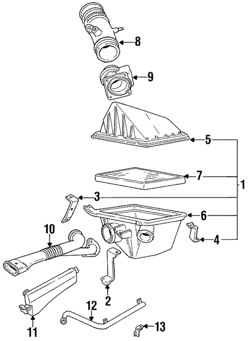 Air Intake for 1995 Nissan Pathfinder #0