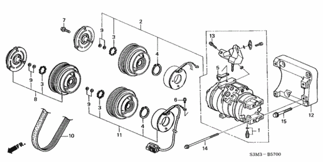 A/C Compressor for 2003 Acura CL #0