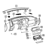 6EK071X7AJ - : Instrument Panel Glove Box for Mopar Image