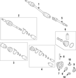 433222D220 - Front Drive Axle: Differential Case for Hyundai Image