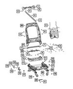 68050494AA - Interior Trim: Front Seat Support for Mopar Image