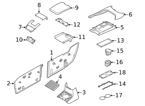 Front Console for 2019 Volvo S90 #5