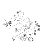 68720135AA - Electrical: Seat Cushion Wiring, Passenger for Mopar Image