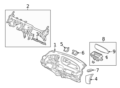 Instrument Panel for 2012 Honda Insight #0
