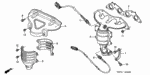 11942PLC000 - Engine: STAY, CONVERTER for Honda Image