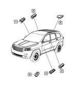 68030826AF - Electrical: Window And Door Lock Switch, Right Hand Drive, Right Side for Mopar Image