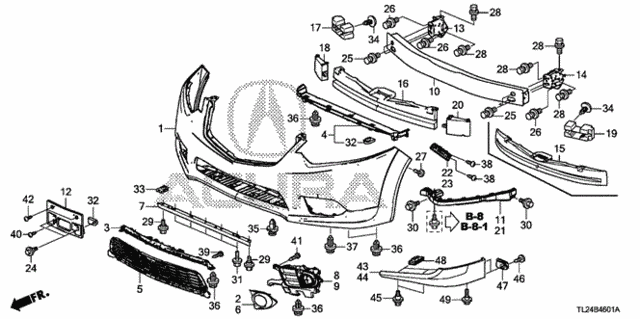 Front Bumper (2) for 2012 Acura TSX #0