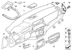 51456967227 - : Trim Cover For Lighting Switch Center for BMW Image