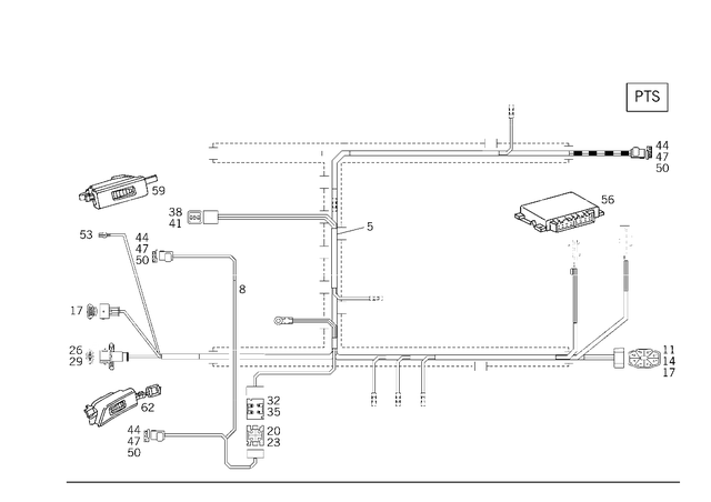 2105406232 - Electrical System: Electric Line for Mercedes-Benz Image image