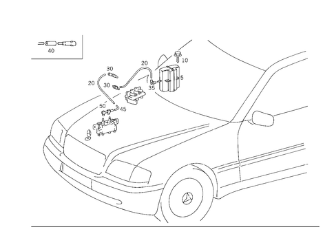 Vacuum Parts for Shiftpoint Retard for 1994 Mercedes-Benz C220 #0