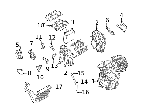 Evaporator Components for 2007 Kia Sportage #0