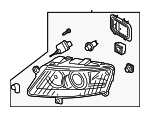4F0941029ED - Electrical: Headlamp Assembly for Audi: A6, A6 Quattro Image