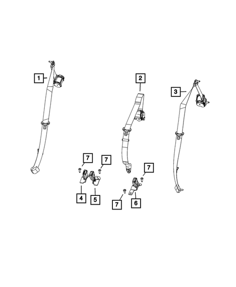 Seat Belts for 2022 Jeep Renegade #1