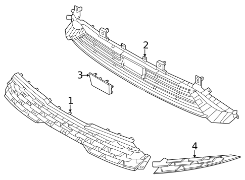 Grille & Components for 2022 Kia K5 #0