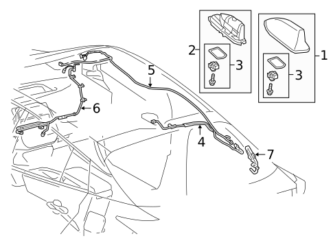 Antenna & Radio for 2022 Toyota Prius AWD-e #0