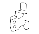 6874033021 - Body: Lower Hinge for Lexus: ES300, ES330, ES350, IS F, IS250, IS350, RX330, RX350, RX400h Image