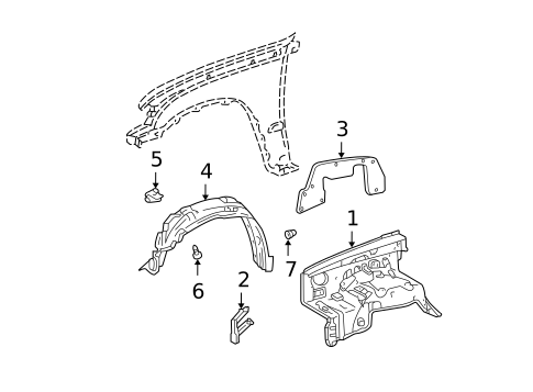 Inner Components for 2004 Toyota Tacoma #0