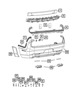 68210860AA - Frame, Bumper and Fascia: Fascia Fastener for Mopar Image