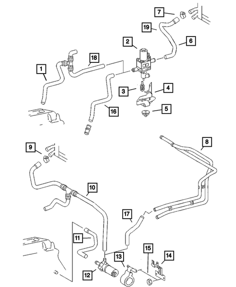 Air Conditioner and Heater Plumbing for 2005 Dodge Sprinter 2500 #3