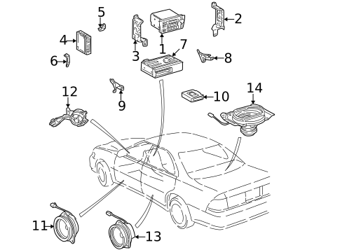 Sound System for 1999 Lexus ES300 #0