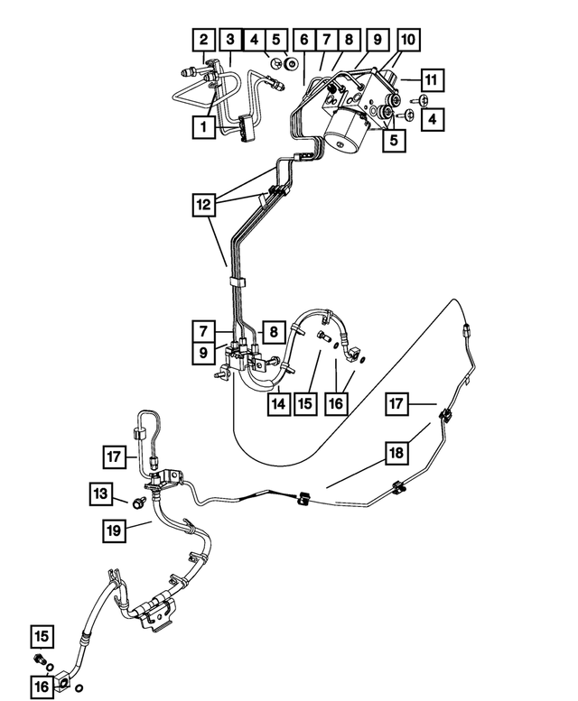 6507045AA - Brakes: Hex Head Bolt And Washer, Mounting for Mopar Image image