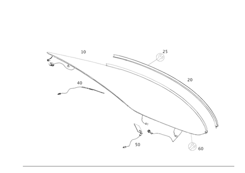 Rear Window (Back Window) for 1999 Mercedes-Benz E 300 #0